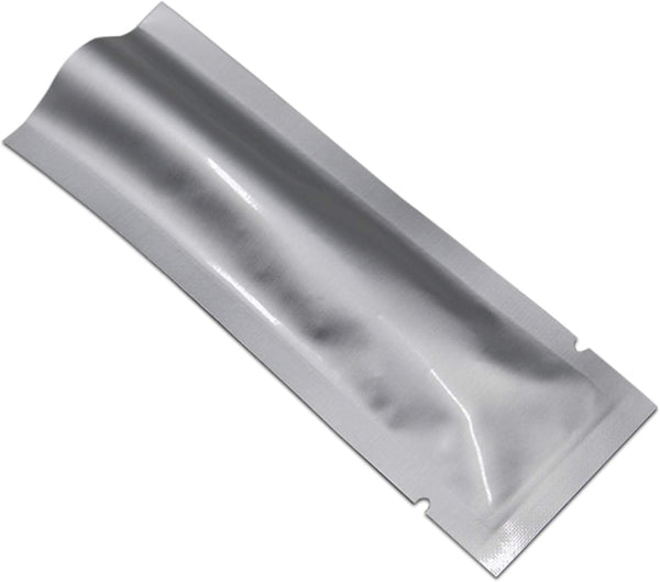 PABCK 100 Pcs Mylar Pure Foil Bag Vacuum Pouch for Coffee Food Storage, 1.57x5.51 inch