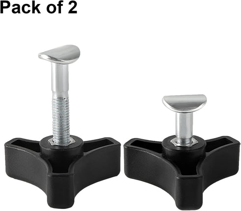 ZLKSKER 2 Sets Lawn Mower Handle Knobs, Nut Bolt, Triangular Handle Fastening Screw Set for Honda
