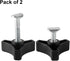 ZLKSKER 2 Sets Lawn Mower Handle Knobs, Nut Bolt, Triangular Handle Fastening Screw Set for Honda