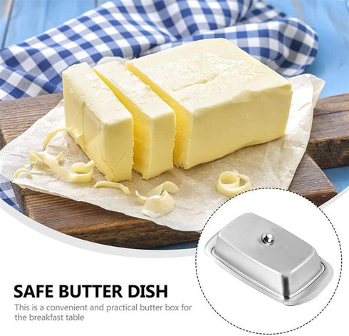 AYZA Butter Dish with Lid and Butter Spreader,Butter Dish Size Perfect for Butter Stick,Multi-Purpose Serving Food Dish