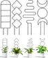 sousac 4 Pack Trellis for Indoor Climbing Plant, Small Metal Garden Trellis for