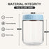 16oz 2 SHOWIN Overnight Oats Containers with Lids, Glass Jars with Lids pcs, Light Blue, Wide Mouth Mason jars