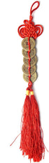 Coopay 240 Pieces Chinese Coins for New Year Feng Shui, Good Luck Fortune I-Ching Ornament with Red Pouch