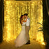 AOMIG Lights,300 Light,8 9.89.8Ft Fairy Curtain LED Warm White Window Curtain String Modes Waterproof Curtain String