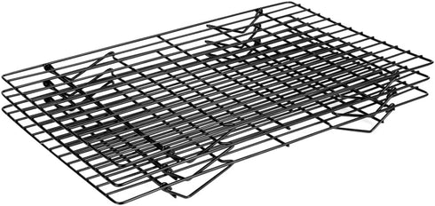 Restaurantware Met Lux 15.7 x 9.8 x 8.3 Inch Wire Baking Rack Set, 3-Tier Stackable Oven Wire Rack Set