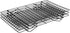 Restaurantware Met Lux 15.7 x 9.8 x 8.3 Inch Wire Baking Rack Set, 3-Tier Stackable Oven Wire Rack Set