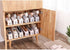 Pack 12 3-Level of Pcs Shoe Slot Organise Storage Adjustable Height Shoe Organiser- Non-Slip Space Saver Shoe Holder