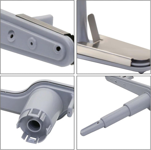 154567702 Dishwasher Spray Arm Assembly, Lower with Heat Shield, Replaces 5304507175, 154567701, Gray