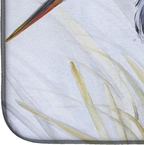 Caroline's Treasures Blue Heron Frog Hunting Dish Drying Mat for Kitchen Counter, 14 x 21", Multicolor