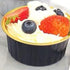 DEAYOU 100 Pieces Baking Cups with Lids, 3" Cupcake Tin Pan Holder for Pudding, Souffle, Party, Wedding - Black Gold