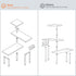 Homode Kitchen Countertop Organizer Corner Shelf, 3 Tier Space Saving for Kitchen Counter