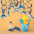 30PCS Shark Hanging Swirls Decorations - Summer Pool Under the Sea Party Supplies for Baby Shark Birthday