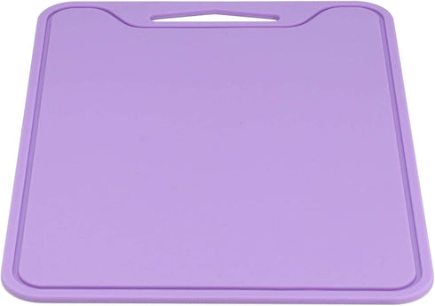 Fdit Chopping Board, Food Grade Silicone Flexible Cutting Board for Home Kitchen Use, Purple