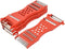uxcell Plastic Frame Vegetable Fruit Slicer Peeler Shredder, 4pcs Red Silver Tone