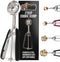 GORILLA GRIP Stainless Steel Cookie Scoop, 2 TBSP, Multipurpose Melon Baller and Meatball Spring Scoops, Black