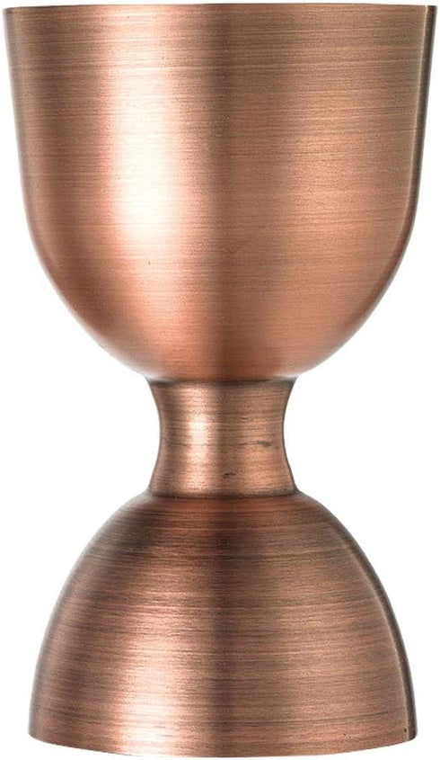 Barfly M37006ACP Heavy-Duty Bell Jigger, Straight Rim, 1 oz x 2 oz, Antique Copper