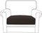 Easy-Going Stretch Chair Cushion Cover - Soft Flexibility Sofa Protector with Elastic Bottom, Chocolate
