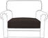 Easy-Going Stretch Chair Cushion Cover - Soft Flexibility Sofa Protector with Elastic Bottom, Chocolate