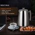 34-Ounce, 304 Secura French Press Coffee Maker, Stainless Steel Insulated Coffee Press with Extra Screen