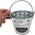 Tip Bucket Metal with Stars Design for Bar, Club, Musicians, Bartenders Money Tip Jar, 6” Diameter x 5.5” Height