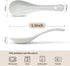 6 Pieces Japanese Retro Ceramics Soup Spoons Japanese Style Rice Spoon Flatware Asian Chinese Serving Spoons Appetizers Tableware Meal Partner for Salad Ramen Noodles Wonton