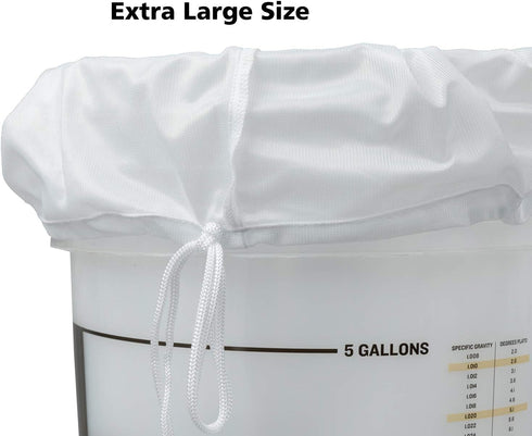 Jillmo Brew Bag, Extra Large (31”X22”) Reusable Brew in a Bag, 2 Pack, New Version