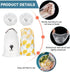 200PCS Reusable Plastic Bowl Covers, Elastic Food Storage Covers, Stretch Plastic Wrap for Food, Outdoor Picnic