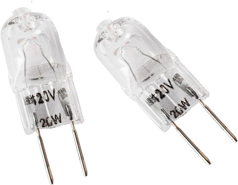 Wadoy WB36X10213 Microwave Light Bulbs G8 120V 20W Bulb Compatible with G-E Halogen Oven Parts (2 Packs) WB25X10019