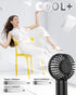 EasyAcc Mini Portable Fan Handheld Fan, 3 Speed USB C Rechargeable Battery Operated Mini Pocket Personal Lash Fan with Lanyard Base Cooling Desk Fan for Kids Girls Women Travel Indoor Outdoor Black by EasyAcc