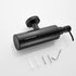 BATHSIR Matte Black Soap Dispenser, Refillable Wall Mounted Shower Soap Dispenser, Stainless Steel Clear Hand Soap Pump