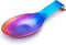 LIANYU Rainbow Spoon Rest, Stainless Steel Utensil Holder for Kitchen Counter, Dishwasher Safe