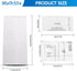 Type U 3D Airclean Vacuum Bags, 12 Packs Compatible for Miele S7000-S7999 Upright and Dynamic U1 Series