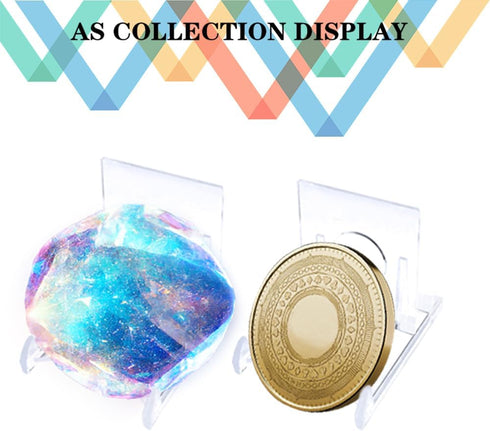 20 Sets Acrylic Plate Stands, Adjustable Display Holder Stands for Plates, Purses, Pictures, Card Art Stand with 2 Sizes