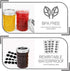 8OZ, 8 OZ 20 Pack,Extra 20 VERONES Mason Jars Canning Jars Jelly Jars with Regular Lids and Bands, Ideal for Jam