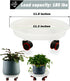 6 Packs 11.8 inches Large Plant Caddy Plant Saucers on Wheels Rolling Plant Stands Heavy-Duty Plant Dolly Plastic