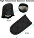 Evoio Cast Iron Skillet Handle Covers - Heat Resistant Pot Pan Sleeves Mitt Cover for Kitchen (4-Pack Black)