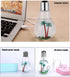 Portable Bulb Air Humidifier, USB Ultrasonic Mini Diffuser with 7 LED Colors for Home Office, 400mL, Silver