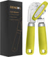 Manual Can Opener with Magnet, Handheld Can Openers with Sharp Blade, Smooth Edge, Big Effort-Saving Knob, Lime Green