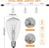 25FT ST35 27Clear Bulbs -5 Watt/120 Voltage/E12 Outdoor Patio Edison String Lights with Base -White Wire