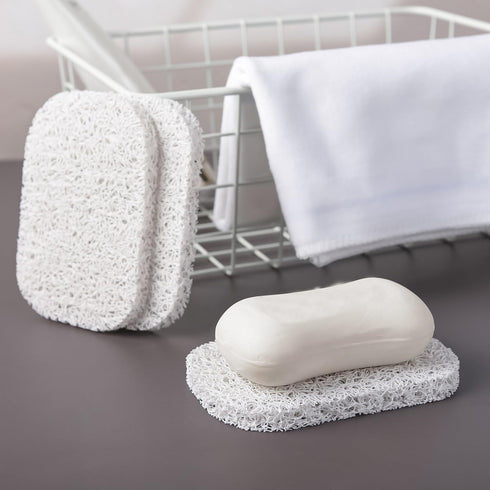 Yadream 4PCS White Soap Holder PadBPA-Free Savers Pads for Soap Dish,Easy to Clean Soap Lifting Pads Suitable