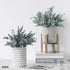 3 Pack Artificial Eucalyptus Stem Shrub, Faux Greenery Stems for Home Wedding Decor, 17.7" Tall