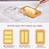countertop butter dish with lid, glass airtight lid keeps butter soft, for and refrigerator. Widened design to fit all