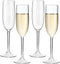 MICHLEY Tritan Champagne Flutes Glassware, Set of 4 Unbreakable Plastic Wine Glasses, 6 oz, Crystal Clear