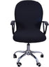 Stretchable Removable Computer Office Chair Cover, Universal Slipcovers for Swivel Lift Chairs (Black)