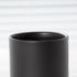 Hylignuae HY Bathroom Ceramic Toothbrush Cup, Matte Black Toothbrush Cup Holder, Bathroom Storage Organizer