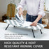 12.5 x 32 Inch Mini Ironing Board Cover - Extra Thick Pad, Resists Scorching and Staining