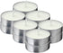 Tribello White Tea Lights Candles, Unscented Tealight Candles for Home, Travel, Emergencies - 12 Small Candles