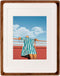 FLECHAZO 8x10 Picture Frame Wood with 5x7 and 6x8 Mat, Natural Solid