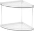 Yieach Counter Organizer,2Tier Countertop Clear Corner Bathroom Tiered Corner Shelf for Perfume,Beauty Products,Makeup