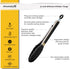 9-Inch Silicone Serving Tongs, Set of 3, Black, White, Gray